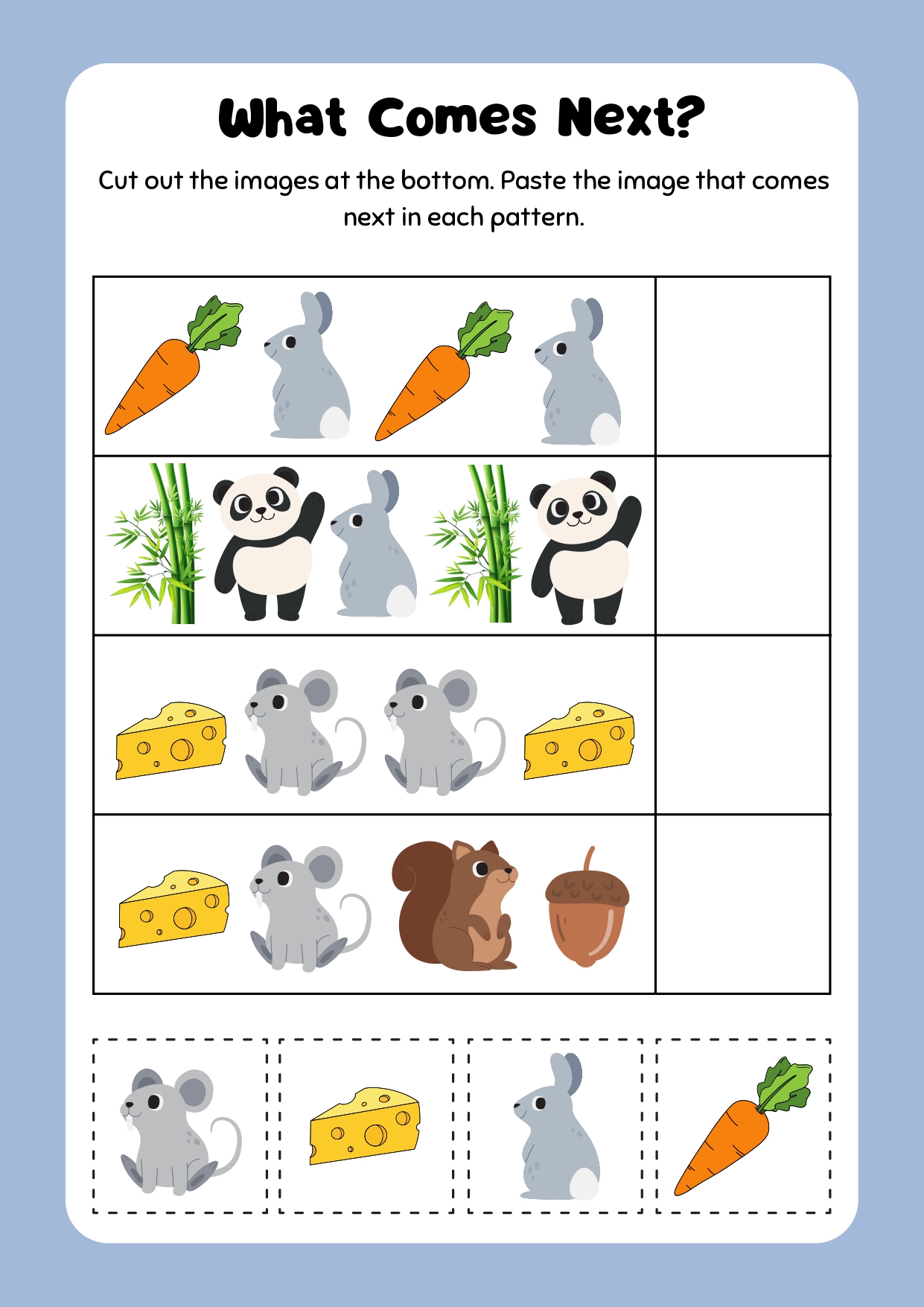 lembaran kerja prasekolah