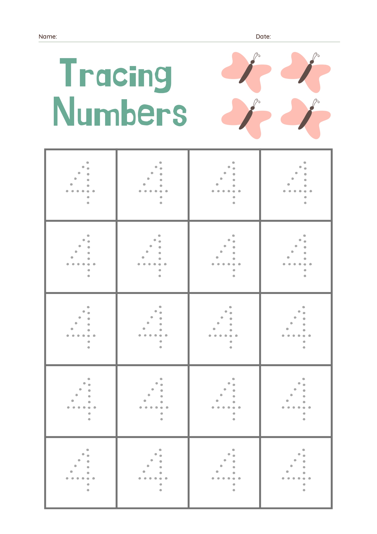 Lembaran Kerja Matematik Prasekolah 